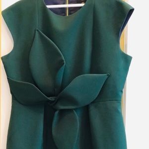 Ted Baker London Sleeve Structured Bow Dress